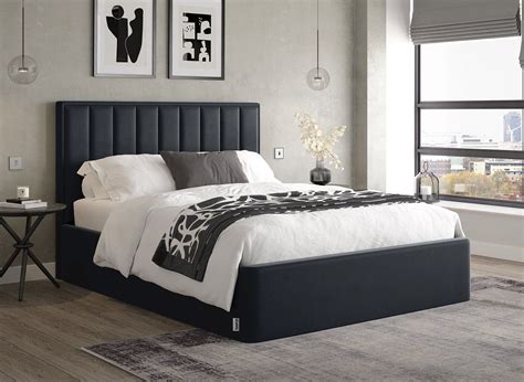 tempur duke velvet-finish ottoman bed frame  Sizes Available